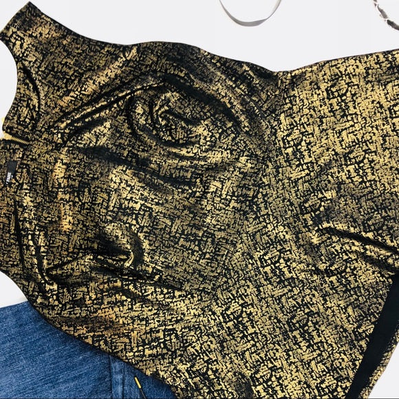 Alfani Shimmer Peplum Top Sz XL